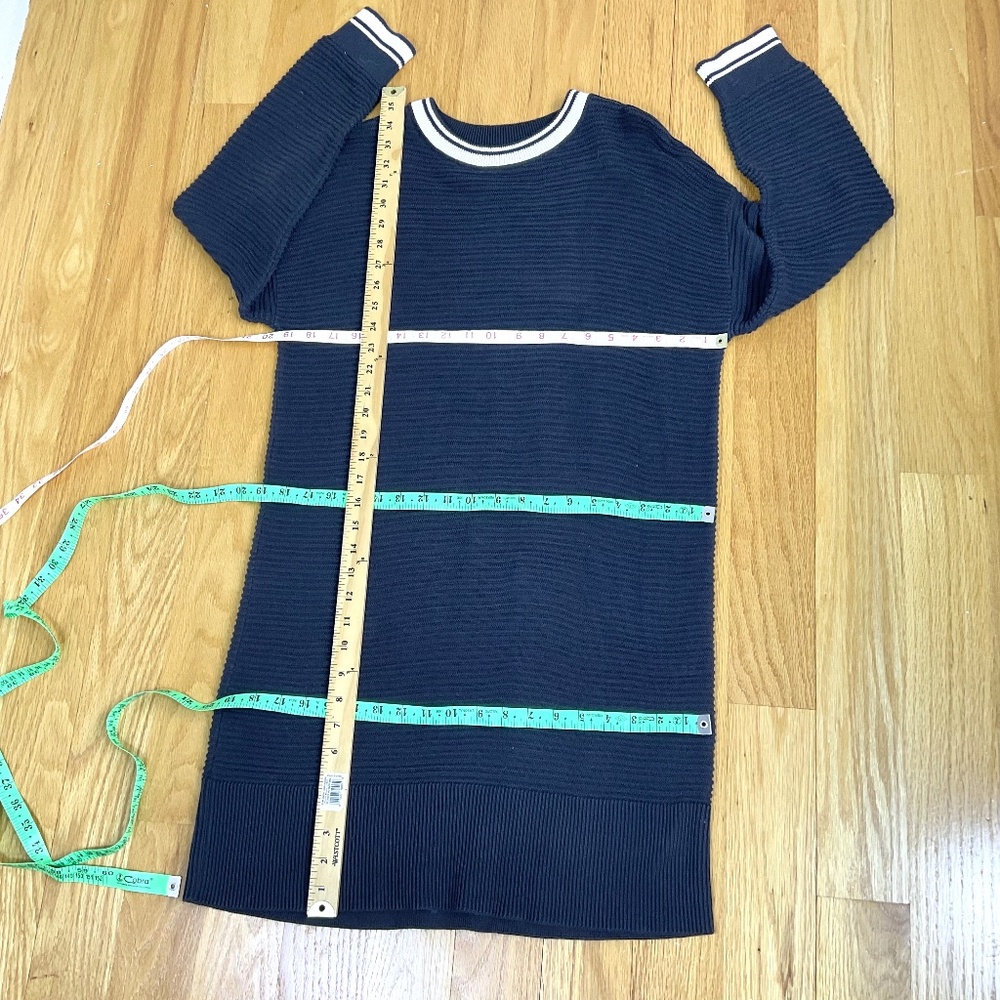 Barbour Dress Knit Cotton Blue White Coastal (8) - Picture 8 of 8